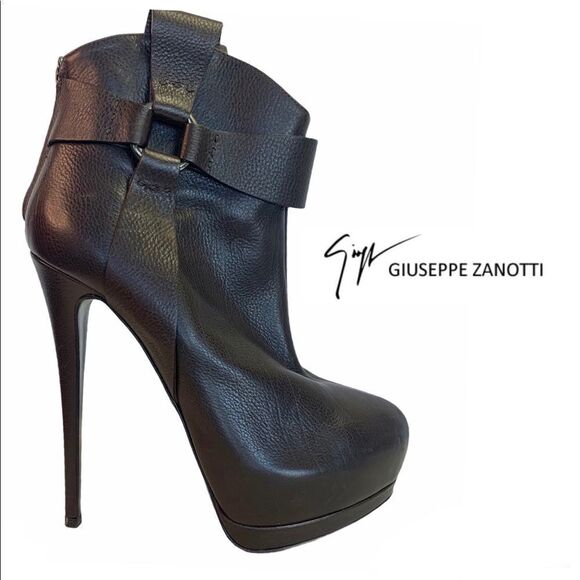 NWOB Giuseppe Zanotti brown leather platform boot - Picture 1 of 9